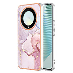 Handyhülle Silikon Hülle Gummi Schutzhülle Flexible Modisch Muster Y05B für Huawei Honor Magic5 Lite 5G Rosa