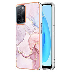 Handyhülle Silikon Hülle Gummi Schutzhülle Flexible Modisch Muster Y05B für Oppo A56 5G Rosa