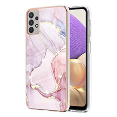 Handyhülle Silikon Hülle Gummi Schutzhülle Flexible Modisch Muster Y05B für Samsung Galaxy M32 5G Rosa