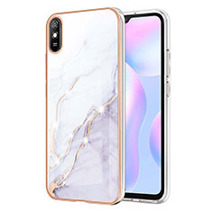 Handyhülle Silikon Hülle Gummi Schutzhülle Flexible Modisch Muster Y05B für Xiaomi Redmi 9A Weiß