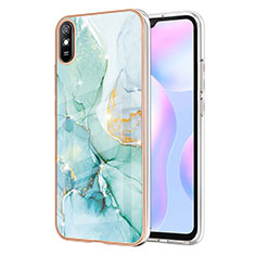 Handyhülle Silikon Hülle Gummi Schutzhülle Flexible Modisch Muster Y05B für Xiaomi Redmi 9i Grün