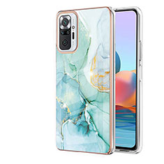 Handyhülle Silikon Hülle Gummi Schutzhülle Flexible Modisch Muster Y05B für Xiaomi Redmi Note 10 Pro Max Grün