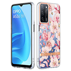 Handyhülle Silikon Hülle Gummi Schutzhülle Flexible Modisch Muster Y06B für Oppo A56 5G Rosa