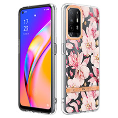 Handyhülle Silikon Hülle Gummi Schutzhülle Flexible Modisch Muster Y06B für Oppo A94 5G Rosa