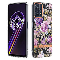 Handyhülle Silikon Hülle Gummi Schutzhülle Flexible Modisch Muster Y06B für Realme 9 5G Helles Lila