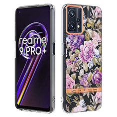 Handyhülle Silikon Hülle Gummi Schutzhülle Flexible Modisch Muster Y06B für Realme Narzo 50 Pro 5G Helles Lila