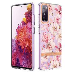 Handyhülle Silikon Hülle Gummi Schutzhülle Flexible Modisch Muster Y06B für Samsung Galaxy S20 Lite 5G Rosa