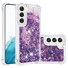Handyhülle Silikon Hülle Gummi Schutzhülle Flexible Modisch Muster Y06B für Samsung Galaxy S21 5G Violett