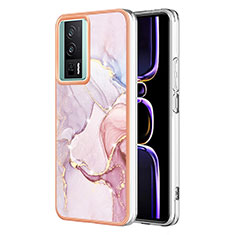 Handyhülle Silikon Hülle Gummi Schutzhülle Flexible Modisch Muster YB1 für Xiaomi Poco F5 Pro 5G Rosa