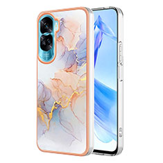 Handyhülle Silikon Hülle Gummi Schutzhülle Flexible Modisch Muster YB3 für Huawei Honor 90 Lite 5G Helles Lila