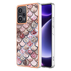 Handyhülle Silikon Hülle Gummi Schutzhülle Flexible Modisch Muster YB3 für Xiaomi Redmi Note 12 Turbo 5G Braun