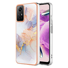 Handyhülle Silikon Hülle Gummi Schutzhülle Flexible Modisch Muster YB3 für Xiaomi Redmi Note 12S Helles Lila