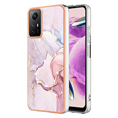 Handyhülle Silikon Hülle Gummi Schutzhülle Flexible Modisch Muster YB5 für Xiaomi Redmi Note 12S Rosa