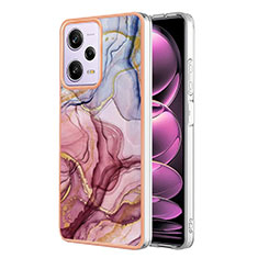 Handyhülle Silikon Hülle Gummi Schutzhülle Flexible Modisch Muster YB7 für Xiaomi Redmi Note 12 Pro 5G Plusfarbig