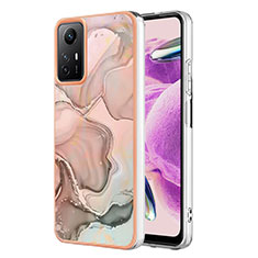 Handyhülle Silikon Hülle Gummi Schutzhülle Flexible Modisch Muster YB7 für Xiaomi Redmi Note 12S Rosa