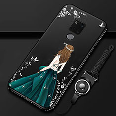 Handyhülle Silikon Hülle Gummi Schutzhülle Flexible Motiv Kleid Mädchen für Huawei Mate 20 X 5G Grün