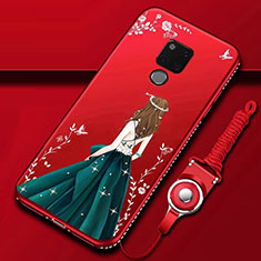 Handyhülle Silikon Hülle Gummi Schutzhülle Flexible Motiv Kleid Mädchen für Huawei Mate 20 X 5G Plusfarbig