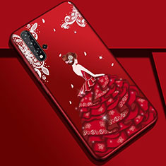 Handyhülle Silikon Hülle Gummi Schutzhülle Flexible Motiv Kleid Mädchen S01 für Huawei Nova 5 Bunt