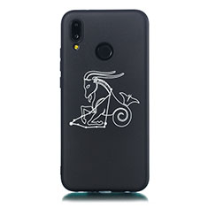 Handyhülle Silikon Hülle Gummi Schutzhülle Konstellation S02 für Huawei P20 Lite Schwarz