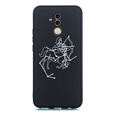 Handyhülle Silikon Hülle Gummi Schutzhülle Konstellation S03 für Huawei Mate 20 Lite Schwarz