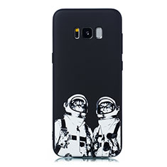 Handyhülle Silikon Hülle Gummi Schutzhülle Modisch Muster für Samsung Galaxy S8 Weiß