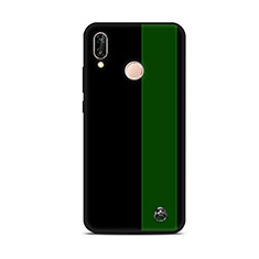 Handyhülle Silikon Hülle Gummi Schutzhülle Modisch Muster S01 für Huawei P20 Lite Grün