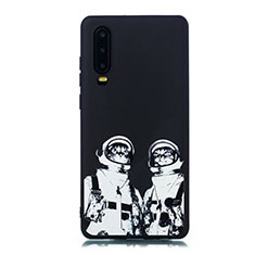 Handyhülle Silikon Hülle Gummi Schutzhülle Modisch Muster S05 für Huawei P30 Weiß