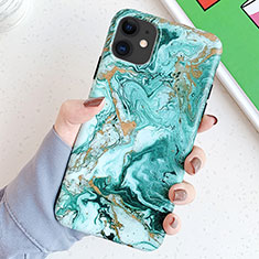 Handyhülle Silikon Hülle Gummi Schutzhülle Modisch Muster S11 für Apple iPhone 11 Grün