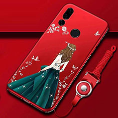 Handyhülle Silikon Hülle Gummi Schutzhülle Motiv Kleid Mädchen K01 für Huawei Honor 20E Plusfarbig