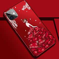 Handyhülle Silikon Hülle Gummi Schutzhülle Motiv Kleid Mädchen M02 für Apple iPhone 11 Bunt