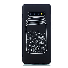 Handyhülle Silikon Hülle Gummi Schutzhülle Sternenhimmel für Samsung Galaxy S10 5G Weiß