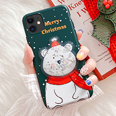 Handyhülle Silikon Hülle Gummi Schutzhülle Weihnachten C01 für Apple iPhone 11 Grün