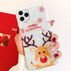 Handyhülle Silikon Hülle Gummi Schutzhülle Weihnachten für Apple iPhone 11 Pro Max Plusfarbig