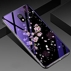 Handyhülle Silikon Hülle Rahmen Schutzhülle Spiegel Blumen für Xiaomi Redmi 8A Plusfarbig