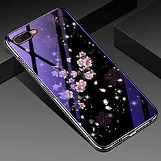 Handyhülle Silikon Hülle Rahmen Schutzhülle Spiegel Blumen M04 für Oppo RX17 Neo Plusfarbig