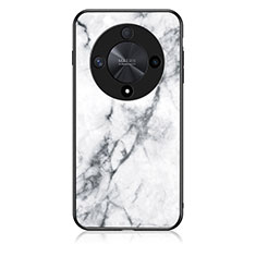Handyhülle Silikon Hülle Rahmen Schutzhülle Spiegel Modisch Muster für Huawei Honor Magic6 Lite 5G Weiß