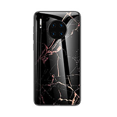 Handyhülle Silikon Hülle Rahmen Schutzhülle Spiegel Modisch Muster für Huawei Mate 30 5G Schwarz
