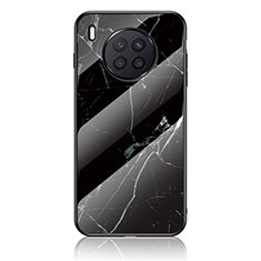 Handyhülle Silikon Hülle Rahmen Schutzhülle Spiegel Modisch Muster für Huawei Nova 8i Schwarz