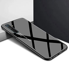 Handyhülle Silikon Hülle Rahmen Schutzhülle Spiegel Modisch Muster für Realme X2 Schwarz