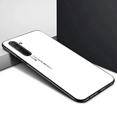 Handyhülle Silikon Hülle Rahmen Schutzhülle Spiegel Modisch Muster für Realme X2 Weiß
