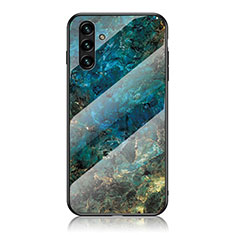 Handyhülle Silikon Hülle Rahmen Schutzhülle Spiegel Modisch Muster für Samsung Galaxy A04s Blau