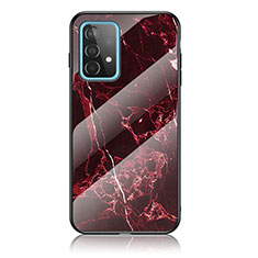 Handyhülle Silikon Hülle Rahmen Schutzhülle Spiegel Modisch Muster für Samsung Galaxy A52 4G Rot