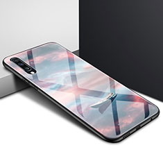 Handyhülle Silikon Hülle Rahmen Schutzhülle Spiegel Modisch Muster für Samsung Galaxy A70 Plusfarbig