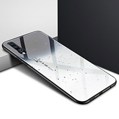 Handyhülle Silikon Hülle Rahmen Schutzhülle Spiegel Modisch Muster für Samsung Galaxy A90 5G Grau