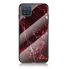 Handyhülle Silikon Hülle Rahmen Schutzhülle Spiegel Modisch Muster für Samsung Galaxy F12 Rot