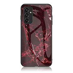Handyhülle Silikon Hülle Rahmen Schutzhülle Spiegel Modisch Muster für Samsung Galaxy M13 4G Rot