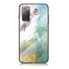 Handyhülle Silikon Hülle Rahmen Schutzhülle Spiegel Modisch Muster für Samsung Galaxy S20 FE (2022) 5G Grün