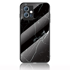 Handyhülle Silikon Hülle Rahmen Schutzhülle Spiegel Modisch Muster für Vivo iQOO Z6 5G Schwarz