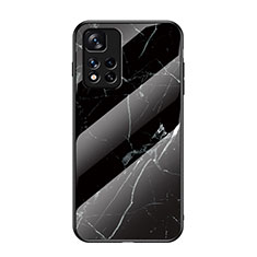 Handyhülle Silikon Hülle Rahmen Schutzhülle Spiegel Modisch Muster für Xiaomi Mi 11i 5G (2022) Schwarz