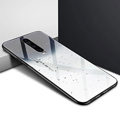 Handyhülle Silikon Hülle Rahmen Schutzhülle Spiegel Modisch Muster für Xiaomi Redmi K30 4G Grau